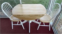 DROP SIDE TABLE W/(2)CHAIRS-REALLY NICE CONDITION