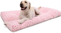 Plush Dog Bed 35L x 23W x 3.5Th Pink