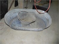 Large Oblong Tub, Ash Bucket, Old Water Cooler