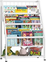 4-Tier Toddler Bookshelf, White