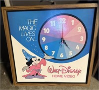 CLOCK-WALT DISNEY/APPPROX. 24"x 24: