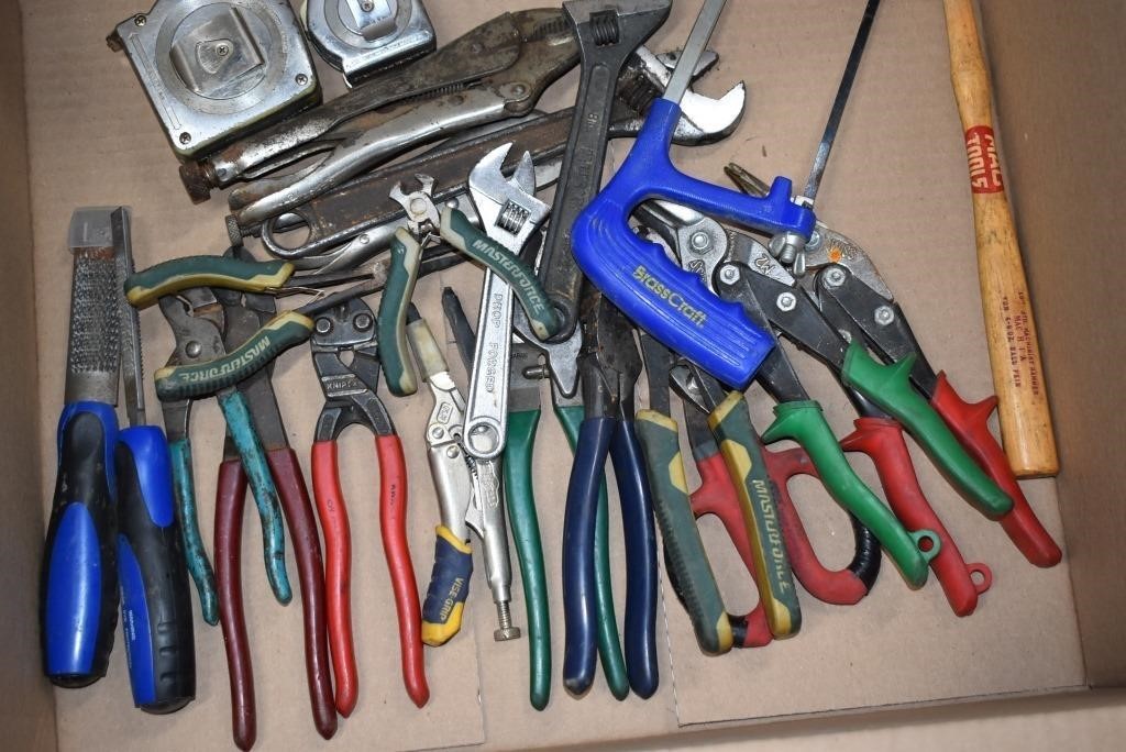 Wrenches, Pliers, Vice Grips, Tape Measures