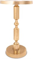Gold Side Table by Objet, 21 Height