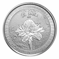 2021 St. Lucia 1 Oz Silver Botanical Gardens Bu