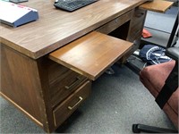 Wooden Desk 72"W x 36"D x 29 1/2"T