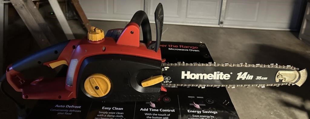 HOMELITE 14" ELECTRIC CHAINSAW