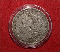 1879 Morgan Silver Dollar in Case