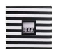 R571  Hom Essence Stripe Scrapbook - B&W Window