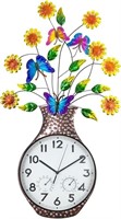 HOBYLUBY Vase Clock with Thermometer