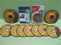 Nine DeWalt & Other Cut-Off Discs
