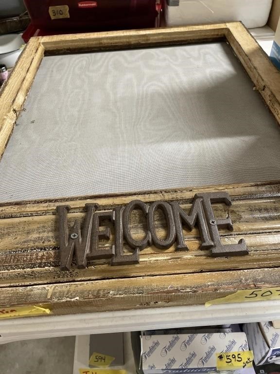 Welcome Window with Screen  25" x 31"