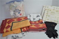 Table Cloths,Vintage Hankies,Gloves & Baby Items