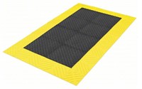 Interlocking Antifatigue Mat: Diamond Plate, 3 ft