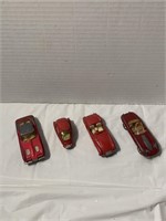 CORGI Toys lot of 4 Red Cars