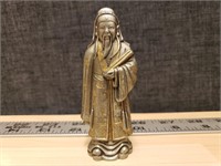 Chinese Philosopher Confucius Metal Statue