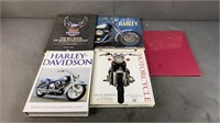 5pc Harley-Davidson Hardback Books
