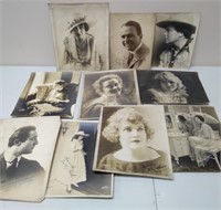 Lot of 10 Antique Autographed Photographs