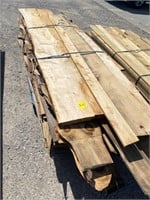 APPROX 30 PIECES OF 1X RUFF SAWED LUMBER, SOME