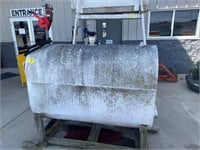 APPROX 300 GAL TANK FULL OF RED DIESEL FUEL, WITH