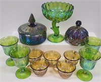Carnival Glass Lot - Various Colors