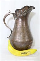 Middle Eastern, Intricately Etched Copper Pitcher