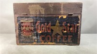 Vtg Boardmans Cold Star Coffee Advertising Crate
