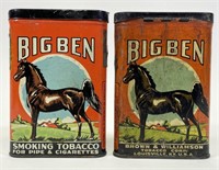 2 Big Ben Tobacco Pocket Tins