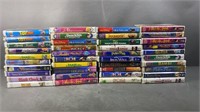40pc Disney Animated Movie VHS Tapes