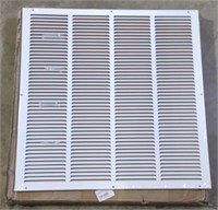 Return Air Grills, Coated Steel. 25" x 1/4" x 25"