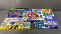 5pc Mixed Board Games w/ Simpsons