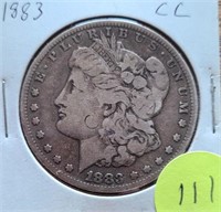 Morgan Silver Dollar 1883-CC