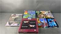 6pc Mixed Jigsaw Puzzles w/ Sealed
