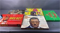 6pc Sports Related Board Games w/ Vince Lombardi