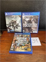 PS4 Destiny Call of Duty GTA 5 video games