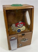 Victor Vending Wooden Model V 5 Cent Machine