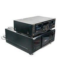 Sony CDP-CX255 Mega Storage & JVC TD-W777