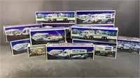 14pc Mixed Series Hess Trucks in Box