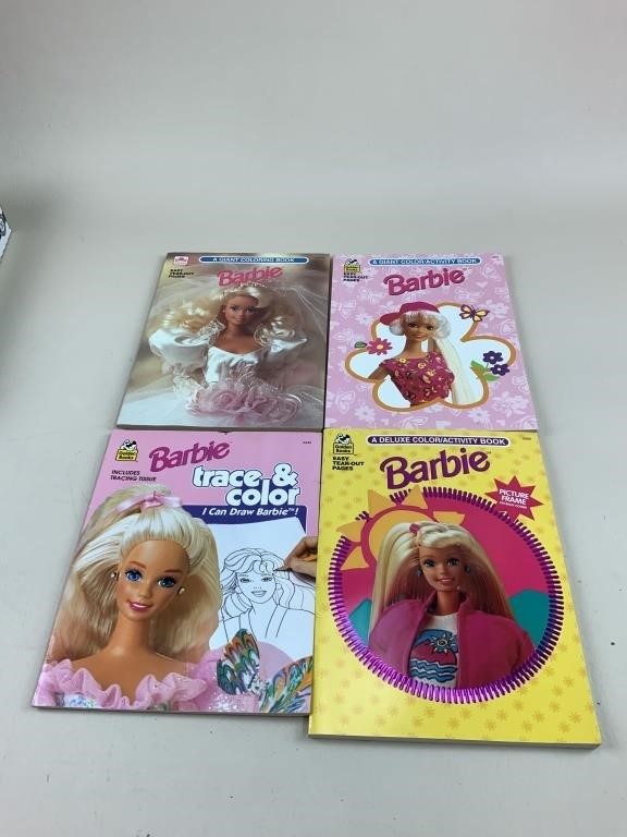 Vintage Selection of (4) Barbie Coloring Books