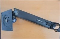 Single monitor wall mount arm
