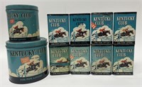 Vintage Kentucky Club Tobacco Pocket Tin Lot