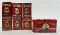 Union Leader Tobacco Advertising Litho Tins