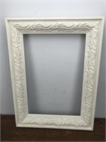 Antique Wood White Frame