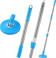 360 Degree Spin Mop Telescopic Handle Blue