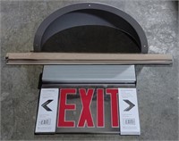 Electric Chrome Exit Sign (13"×11")