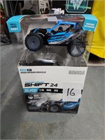 Power Craze Shift 24 RC Buggy 1:24 Blue Open Box