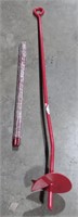 Anchor Stake (48" Long, 6" Plate) & Red Iron