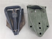 Military shovel folding with pouch