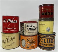7 Vintage Tobacco Advertising Tins