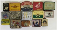 15 Vintage Tobacco Pocket Tins