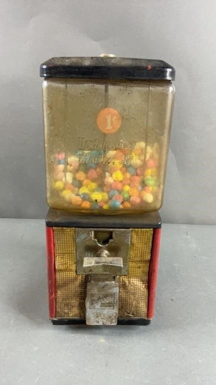 Vtg Northwestern Morris Illinois Gum Ball  Machine